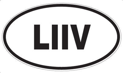 LIIV - Oval Sticker