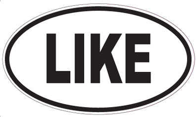 LIKE - Oval Sticker
