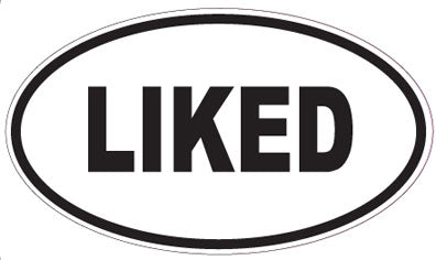 LIKED - Oval Sticker