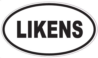 LIKENS - Oval Sticker