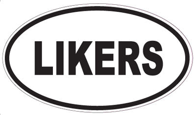 LIKERS - Oval Sticker