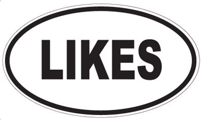 LIKES - Oval Sticker