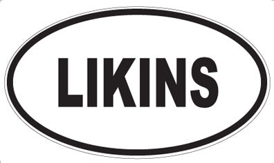 LIKINS - Oval Magnet