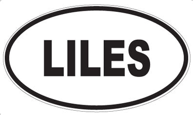 LILES - Oval Sticker