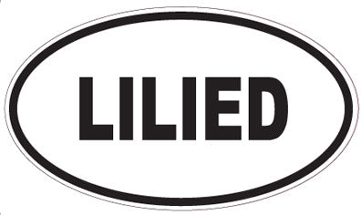LILIED - Oval Sticker
