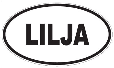 LILJA - Oval Sticker