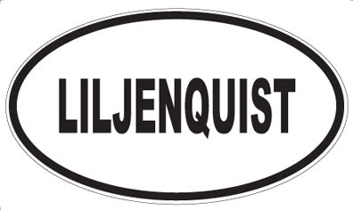 LILJENQUIST - Oval Sticker