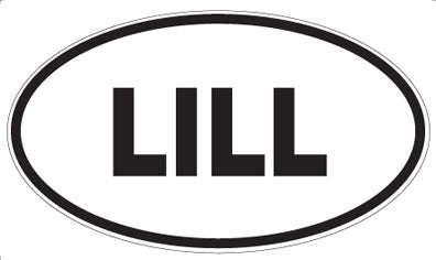 LILL - Oval Sticker