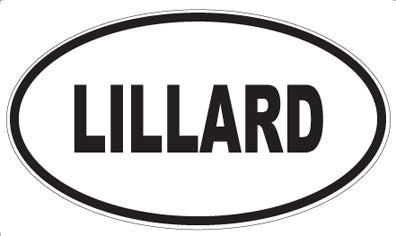 LILLARD - Oval Magnet