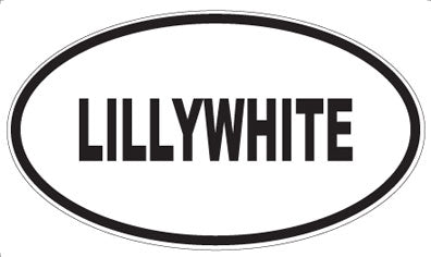 LILLYWHITE - Oval Sticker