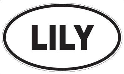 LILY - Oval Sticker