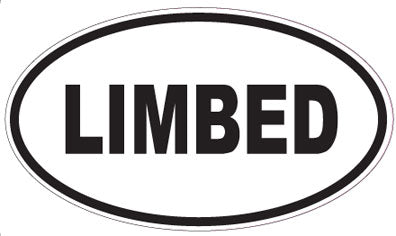 LIMBED - Oval Sticker