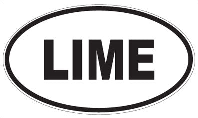 LIME - Oval Magnet