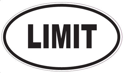 LIMIT - Oval Sticker