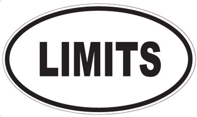 LIMITS - Oval Sticker