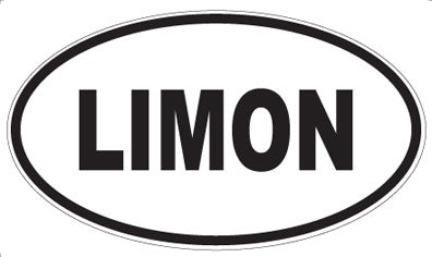 LIMON - Oval Sticker