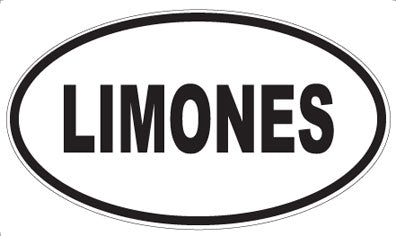 LIMONES - Oval Sticker
