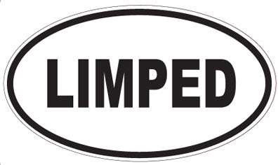 LIMPED - Oval Sticker