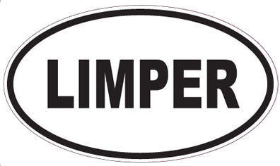 LIMPER - Oval Sticker