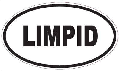 LIMPID - Oval Sticker