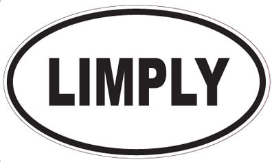 LIMPLY - Oval Sticker