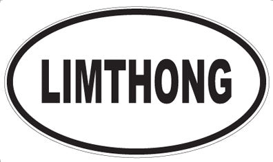 LIMTHONG - Oval Sticker