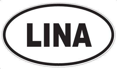 LINA - Oval Sticker