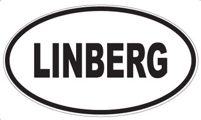 LINBERG - Oval Sticker