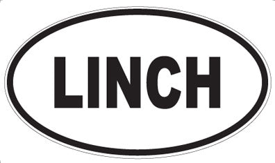 LINCH - Oval Sticker
