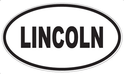 LINCOLN - Oval Sticker