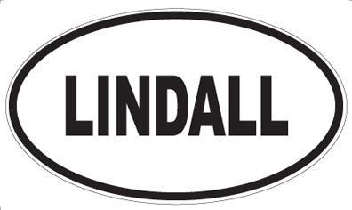 LINDALL - Oval Sticker