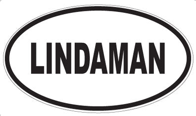 LINDAMAN - Oval Magnet