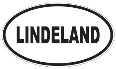 LINDELAND - Oval Sticker