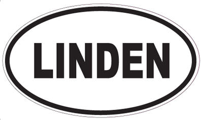LINDEN - Oval Sticker