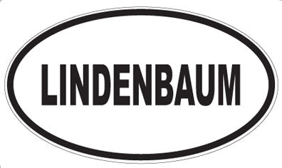 LINDENBAUM - Oval Sticker