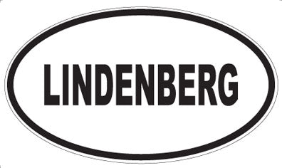 LINDENBERG - Oval Sticker