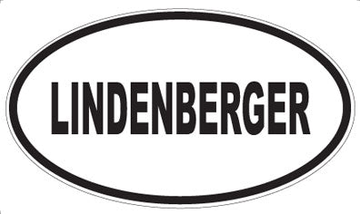 LINDENBERGER - Oval Magnet
