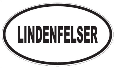 LINDENFELSER - Oval Magnet