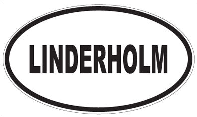 LINDERHOLM - Oval Sticker