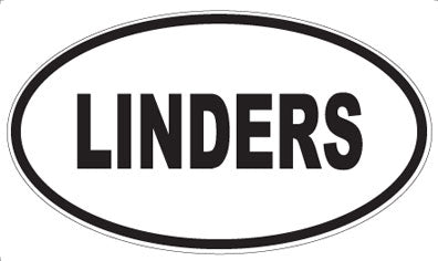 LINDERS - Oval Sticker