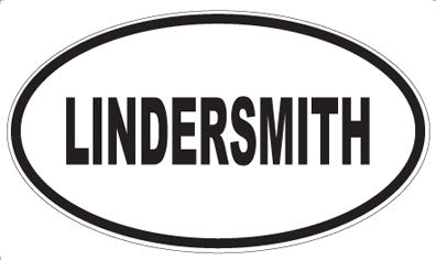 LINDERSMITH - Oval Sticker