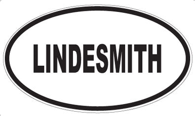 LINDESMITH - Oval Sticker