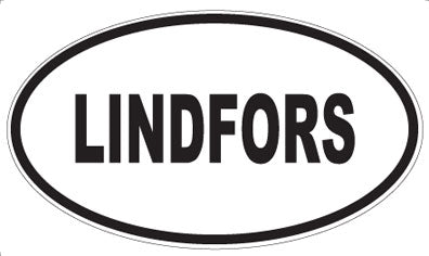 LINDFORS - Oval Sticker