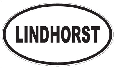 LINDHORST - Oval Sticker