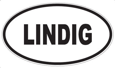 LINDIG - Oval Sticker