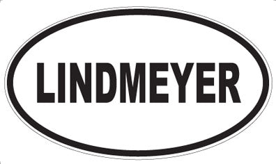 LINDMEYER - Oval Sticker
