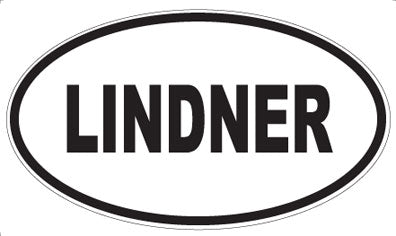 LINDNER - Oval Sticker