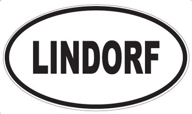LINDORF - Oval Sticker