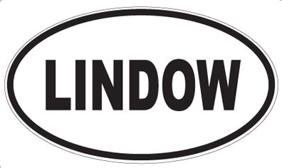LINDOW - Oval Sticker