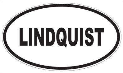 LINDQUIST - Oval Sticker